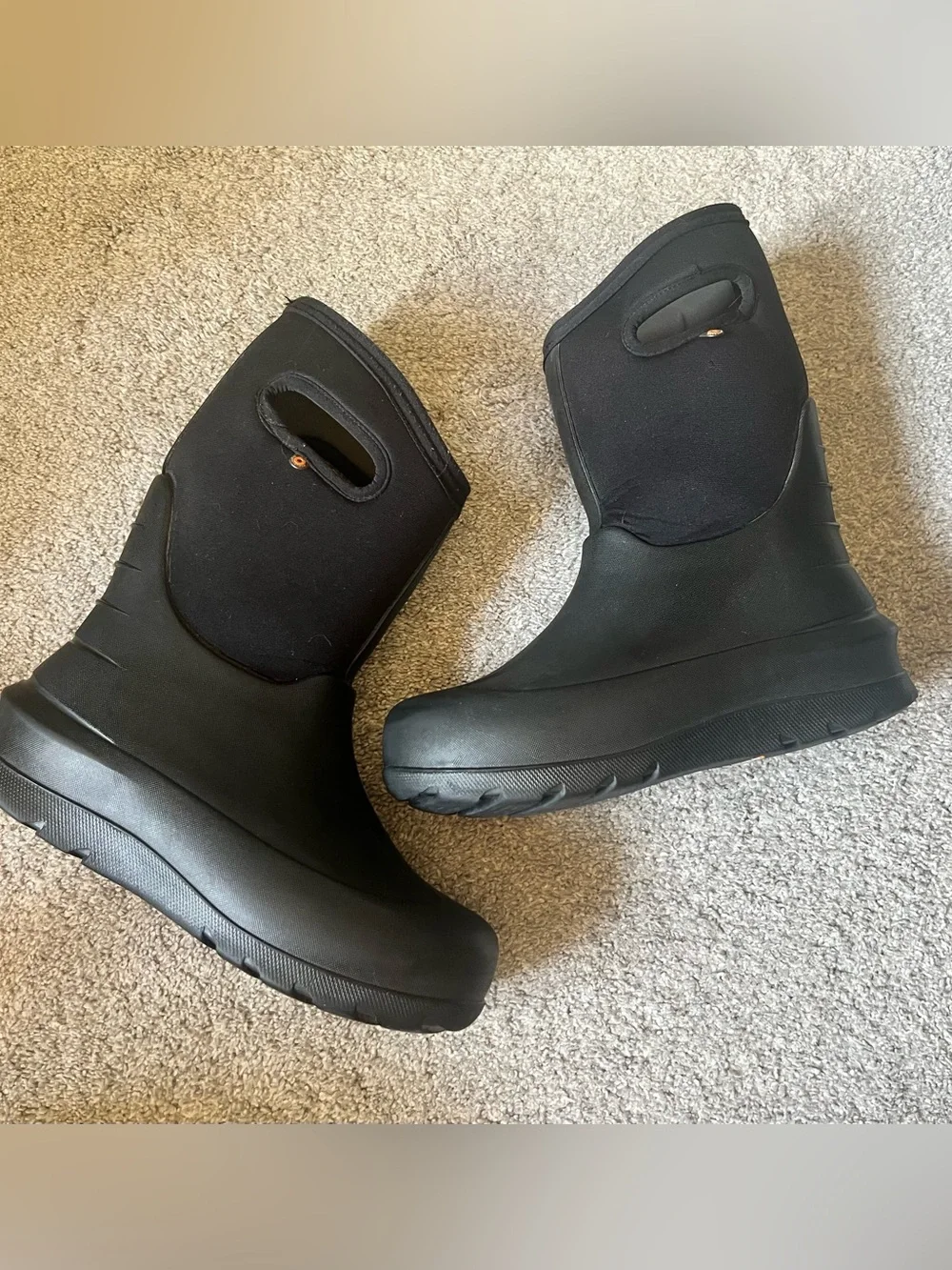 Bogs Neo-Classic Boots Kids Size 4 Black Waterproof Insulated Snow Winter Youth